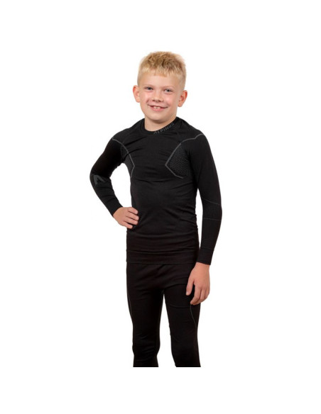 Bielizna termoaktywna alpinus active set czarno-szara jr gt43204