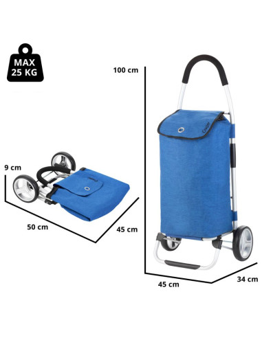 Wózek zakupowy składany classic premium cruiser 650061