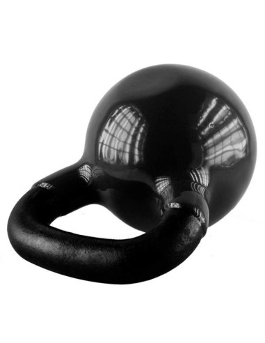 Kettlebell żeliwny pokryty winylem hms black knv28