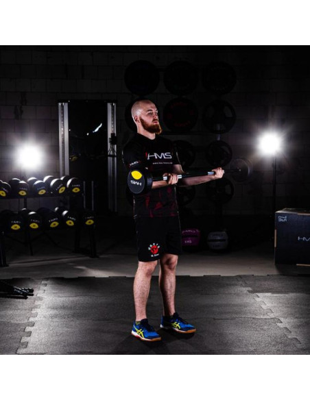 Sztanga/gryf stały gumowany hms 10 kg gsg-10