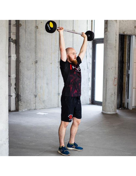 Sztanga/gryf stały gumowany hms 10 kg gsg-10