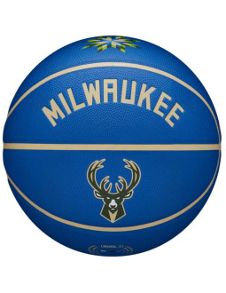 Piłka do koszykówki wilson nba team city collector milwaukee bucks ball 2