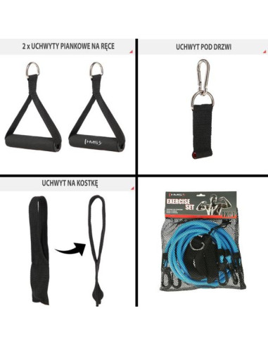 Zestaw do ćwiczeń siłowych hms