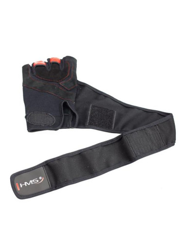 Rękawice na siłownię black/red hms rst01