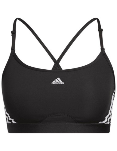 Stanik sportowy adidas aeroreact training light-support 3-stripes bra w