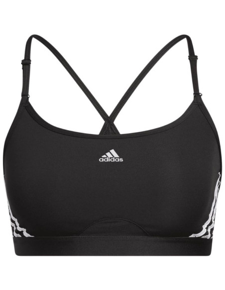 Stanik sportowy adidas aeroreact training light-support 3-stripes bra w