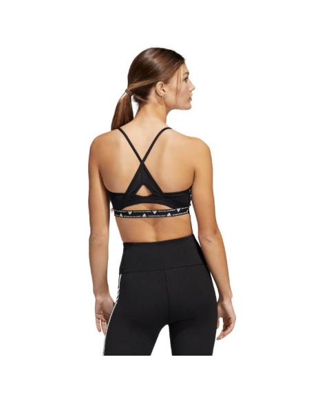 Stanik sportowy adidas aeroreact training light-support 3-stripes bra w