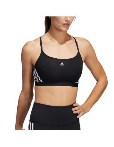 Stanik sportowy adidas aeroreact training light-support 3-stripes bra w