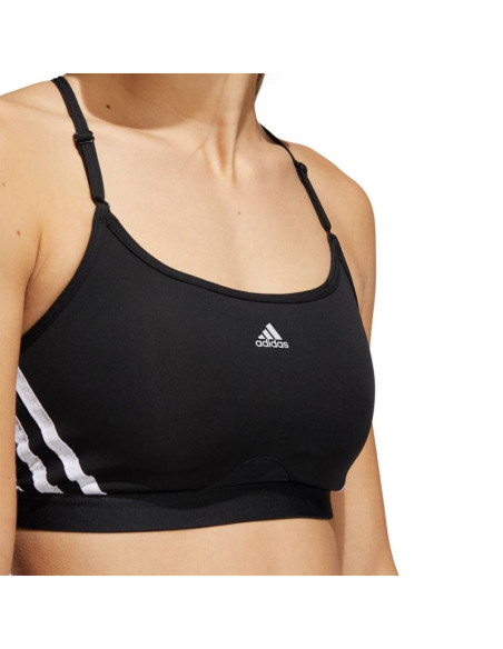 Stanik sportowy adidas aeroreact training light-support 3-stripes bra w