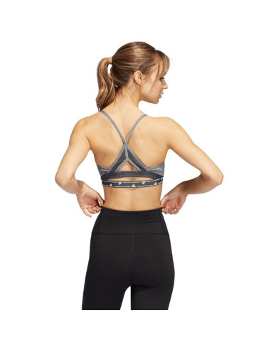 Stanik sportowy adidas aeroreact training light-support 3-stripes bra w