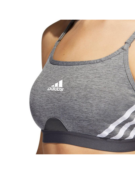 Stanik sportowy adidas aeroreact training light-support 3-stripes bra w