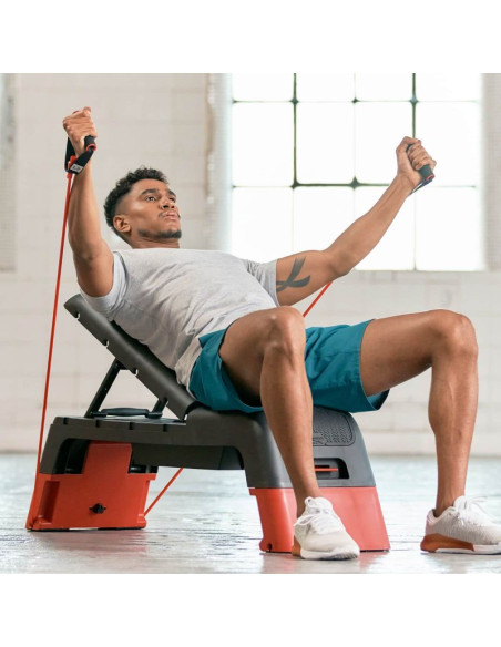 Step reebok regulowany z funkcją ławki