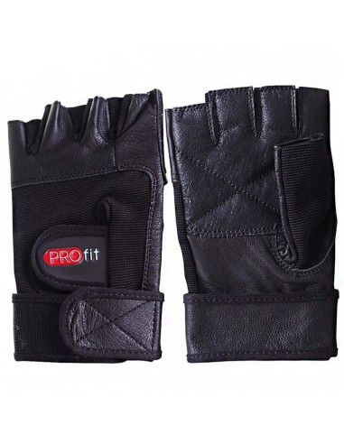 Rękawice kulturystyczne profit pro czarne 1615