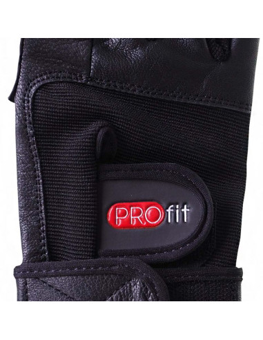 Rękawice kulturystyczne profit pro czarne 1615