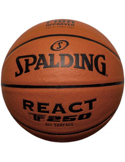 Piłka do koszykówki spalding react tf-250 logo fiba 76967z