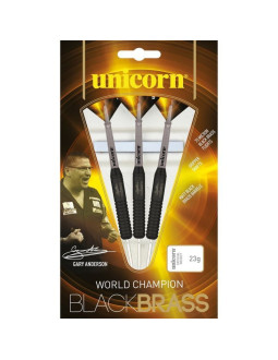 Rzutki steel tip unicorn black brass - gary anderson
