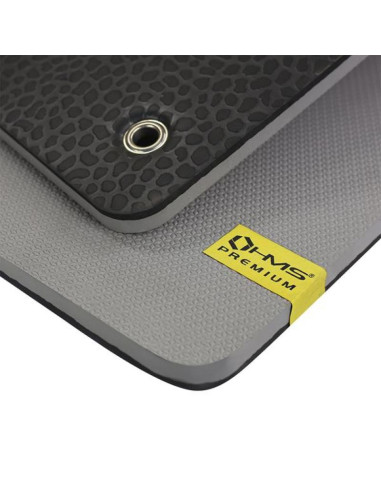 Mata fitness klubowa z otworami hms premium mfk02 grey-black