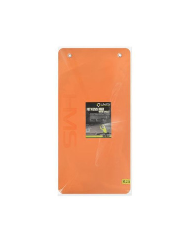 Mata fitness klubowa z otworami hms premium mfk01 orange-black