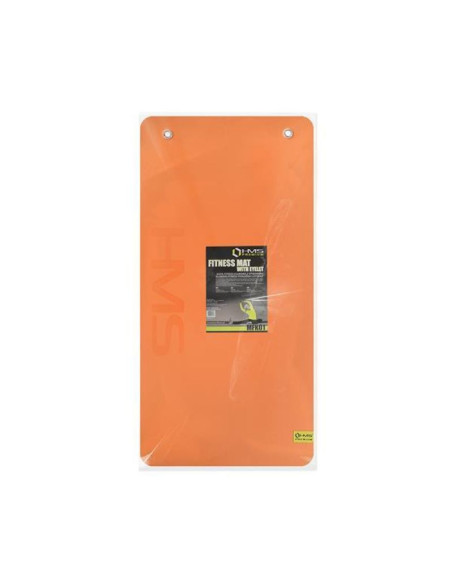 Mata fitness klubowa z otworami hms premium mfk01 orange-black
