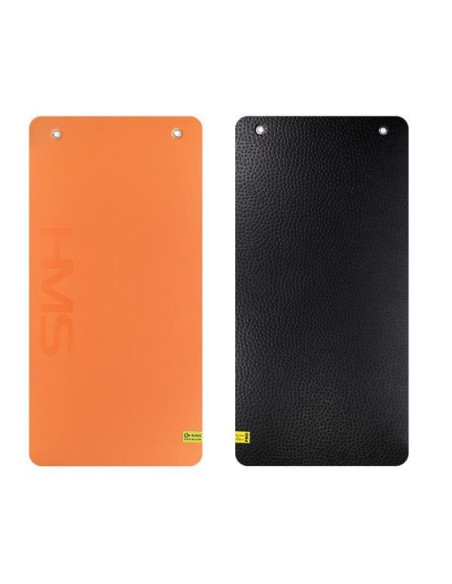 Mata fitness klubowa z otworami hms premium mfk01 orange-black