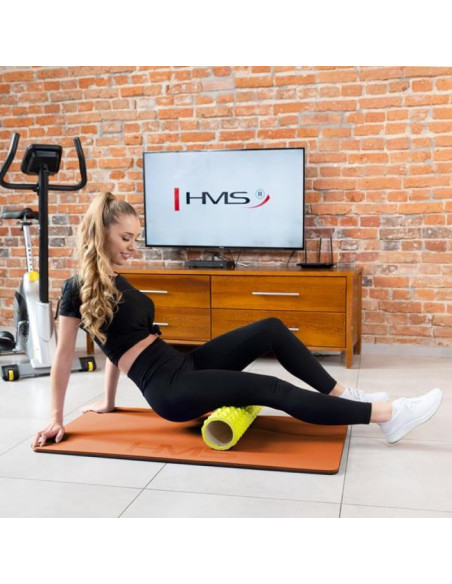 Mata fitness klubowa z otworami hms premium mfk01 orange-black