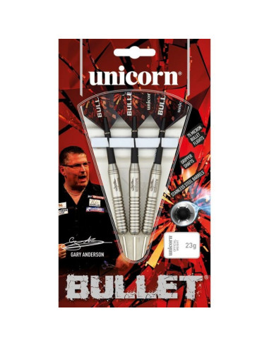 Rzutki steel tip unicorn bullet stainless steel - gary anderson