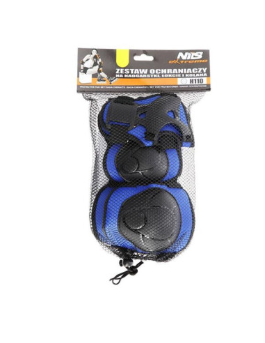Ochraniacze zestaw nils extreme ciemny niebieski rozmiar m h110