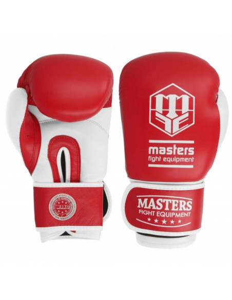 Rękawice bokserskie skórzane masters rbt-trw