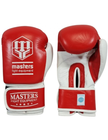 Rękawice bokserskie skórzane masters rbt-trw