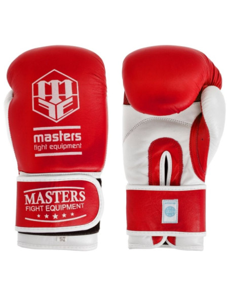 Rękawice bokserskie skórzane masters rbt-trw