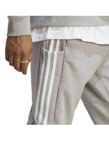 Spodnie adidas essentials french terry tapered cuff 3-stripes m