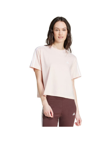 Koszulka adidas essentials 3-stripes single jersey crop top w