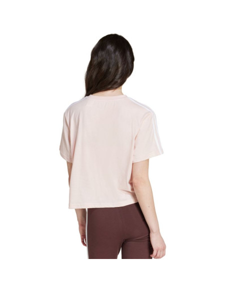 Koszulka adidas essentials 3-stripes single jersey crop top w