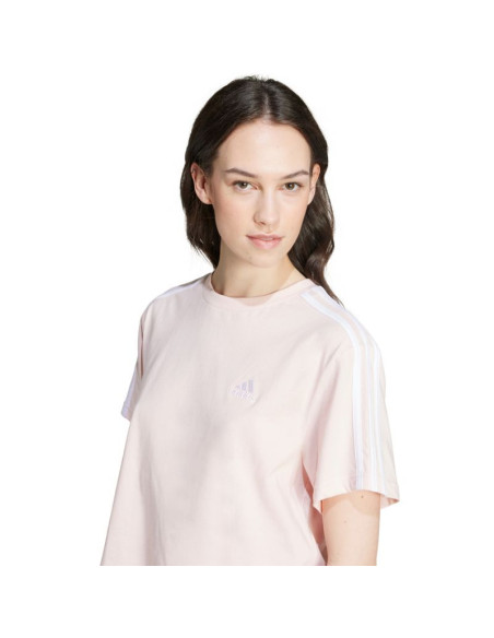 Koszulka adidas essentials 3-stripes single jersey crop top w