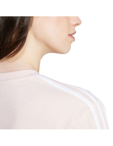 Koszulka adidas essentials 3-stripes single jersey crop top w
