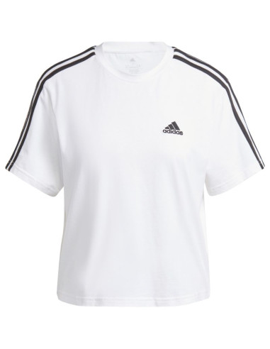 Koszulka adidas essentials 3-stripes single jersey crop top w