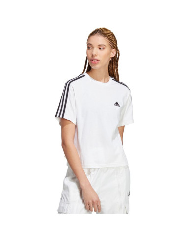 Koszulka adidas essentials 3-stripes single jersey crop top w