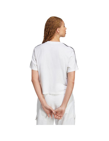 Koszulka adidas essentials 3-stripes single jersey crop top w