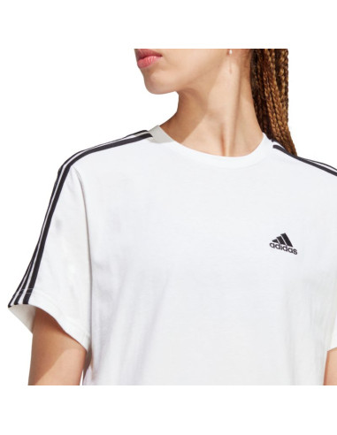 Koszulka adidas essentials 3-stripes single jersey crop top w
