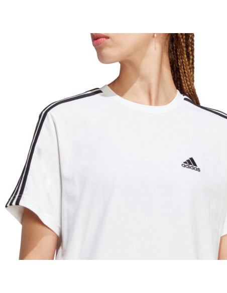 Koszulka adidas essentials 3-stripes single jersey crop top w