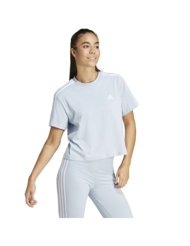 Koszulka adidas essentials 3-stripes single jersey crop top w