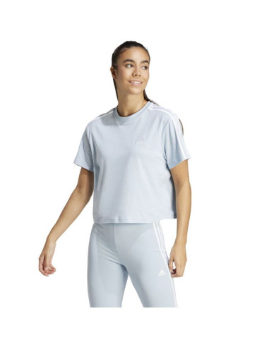 Koszulka adidas essentials 3-stripes single jersey crop top w