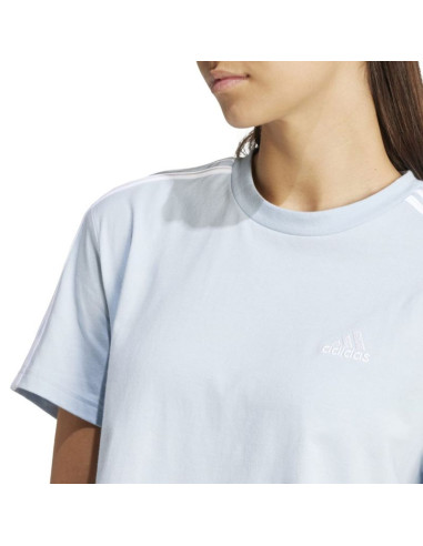 Koszulka adidas essentials 3-stripes single jersey crop top w