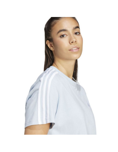 Koszulka adidas essentials 3-stripes single jersey crop top w