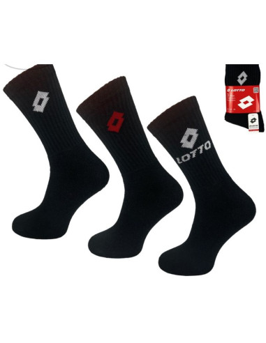 Skarpety frotte lotto czarne 3 pary 069739