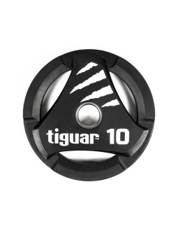 Talerz olimpijski tiguar pu 10 kg ti