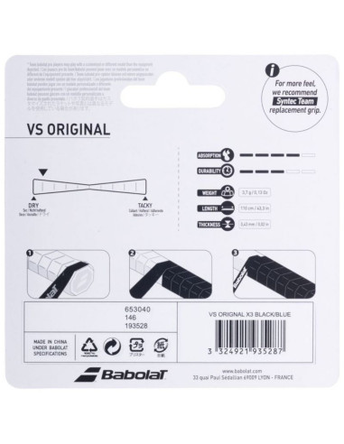 Owijka babolat vs orginal feel 3 szt. 653040