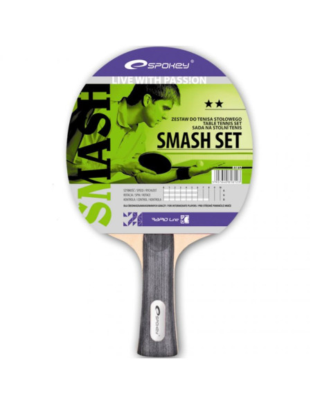 Zestaw do ping ponga spokey smash set 81812