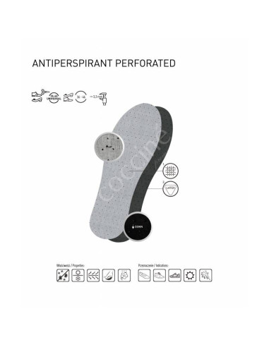 Wkładki do butów coccine antiperspirant perforated