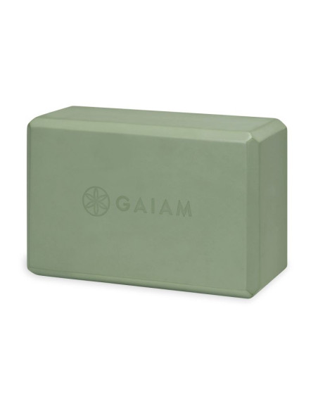 Kostka do jogi gaiam vintage green